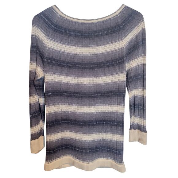 Vintage Y2K Marc by Marc Jacobs Silk Cashmere Blend Striped Tunic Cardigan S - Picture 5 of 8